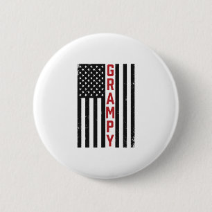 Opa Amerikanische Flagge Patriotisch Vintage Vekto Button