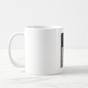Opa Amerikanische Flagge Patriotisch Vintage-Vekto Kaffeetasse