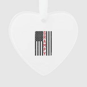 Opa Amerikanische Flagge Patriotisch Vintage Vekto Ornament
