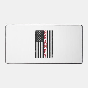 Opa Amerikanische Flagge Patriotisch Vintage Vekto Schreibtischunterlage