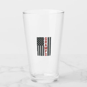 Opa Amerikanische Flagge Vintage Patriotischer Vek Glas