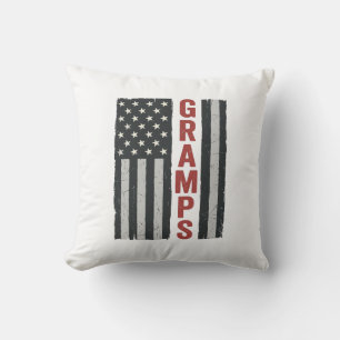 Opa Amerikanische Flagge Vintage Patriotischer Vek Kissen