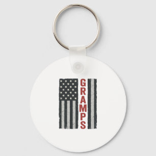 Opa Amerikanische Flagge Vintage Patriotischer Vek Schlüsselanhänger