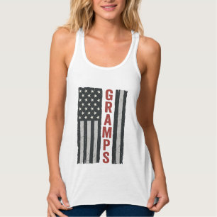Opa Amerikanische Flagge Vintage Patriotischer Vek Tank Top