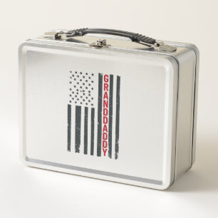 Opa Amerikanische Flagge Vintage Patriotisches Des Metall Brotdose