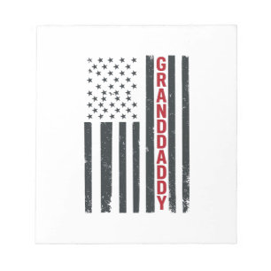 Opa Amerikanische Flagge Vintage Patriotisches Des Notizblock