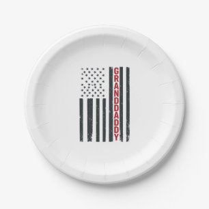 Opa Amerikanische Flagge Vintage Patriotisches Des Pappteller