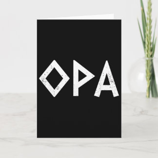 Opa Ancient Greek Pride Greek Flag Funny Greek Par Karte