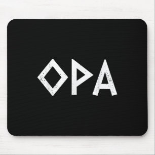 Opa Ancient Griechischer Stolz Fahne Griechischer Mousepad