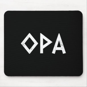 Opa Ancient Griechischer Stolz Fahne Griechischer  Mousepad