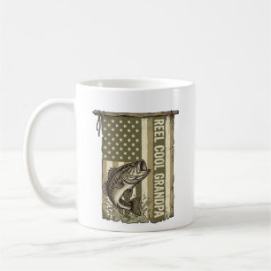 Opa Angelhirt Vintage Bass Angler Shirt Design Kaffeetasse