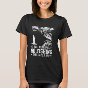 Opa angelt Reel Lustig Angler Vatertag T-Shirt