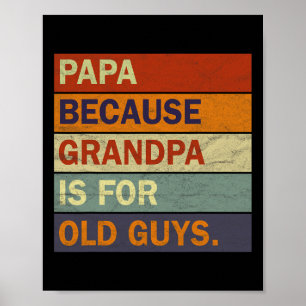 Opa Art for Men Großvater Papa Paradies Vater Poster