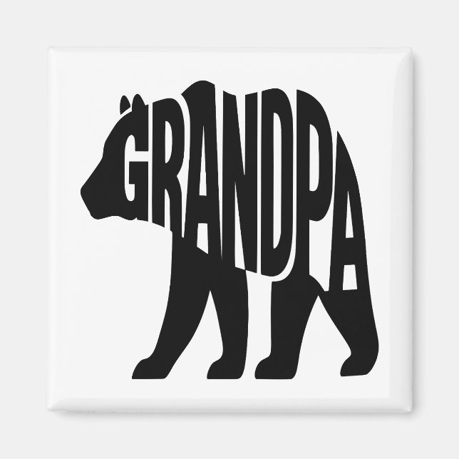 Opa Bär Magnet (Vorne)