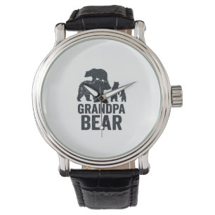 Opa Bär Vintage Gravur Familie Bär Shirt D Armbanduhr