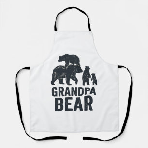 Opa Bär Vintage Gravur Familie Bär Shirt D Schürze