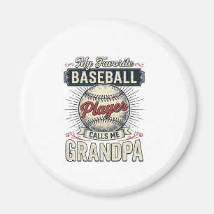 Opa Baseball Vintage Gravur Shirt Design_1 Magnet