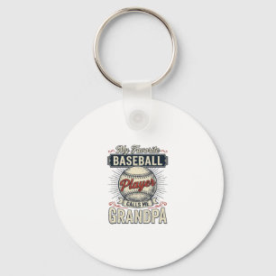 Opa Baseball Vintage Gravur Shirt Design_1 Schlüsselanhänger