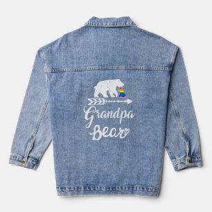 Opa Bear Lgbt Lgbtq Rainbow Pride Gay Lesbian Jeansjacke