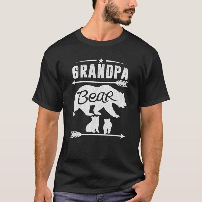 Opa Bear Papa Men Vater B T-Shirt (Vorderseite)