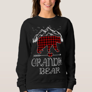 Opa BearRed Buffalo Kariert Oma Bear Pajama Sweatshirt