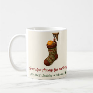 Opa bekam immer einen orangefarbenen Weihnachtsbec Kaffeetasse