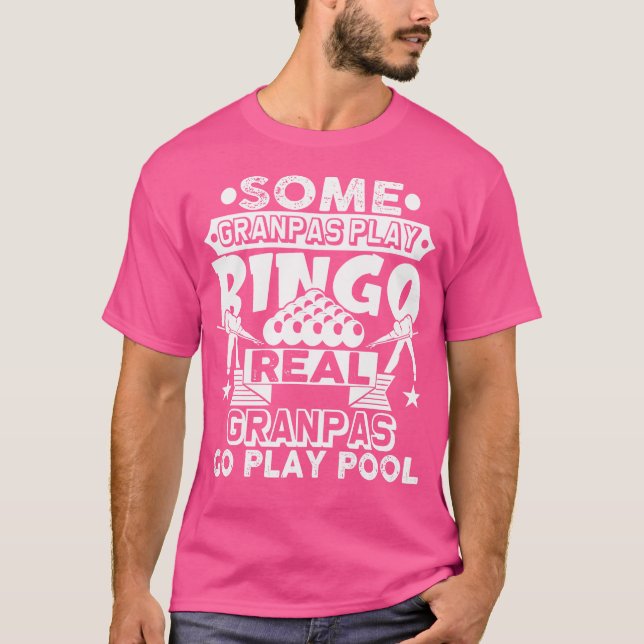 Opa Billiard Opa Billiard Billard Pool Player T-Shirt (Vorderseite)