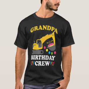 Opa Birthday Crew Construction Truck Bagger T-Shirt