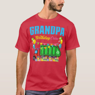 Opa Birthday Crew Müllwagen Müllwagen Müllmann Bi T-Shirt