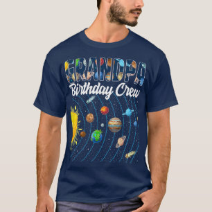 Opa Birthday Crew Weltraumsolarsystem BDA T-Shirt