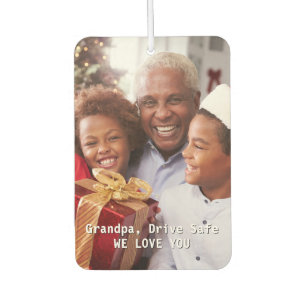 Opa Birthday Drive Sicheres Personalisiertes Foto Autolufterfrischer