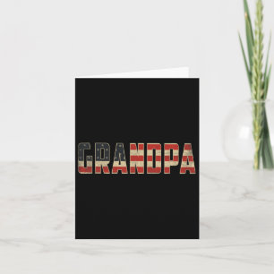 Opa Bold Patriotic American Flag Vatertag Karte