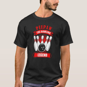 Opa Bowler Ten Pin PEEPAW Legende Bowling Premi T-Shirt