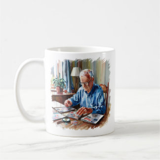 Opa Briefmarkensammeln Philatelist Geschenk Kaffeetasse