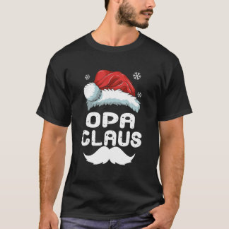 Opa Claus Matching Familie Weihnachten Pajamas Xma T-Shirt