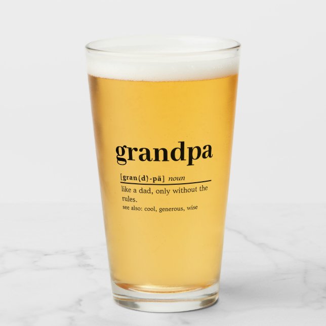 Opa Definition Beer Glass Glas (Vorne (Gefüllt))