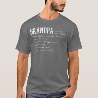 Opa Definition Lustiger Großvater Mädchen T-Shirt
