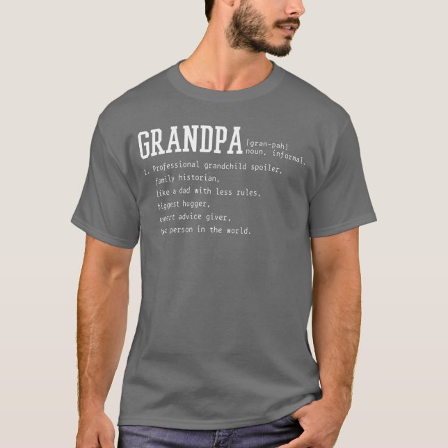Opa Definition Lustiger Großvater Mädchen T-Shirt (Vorderseite)