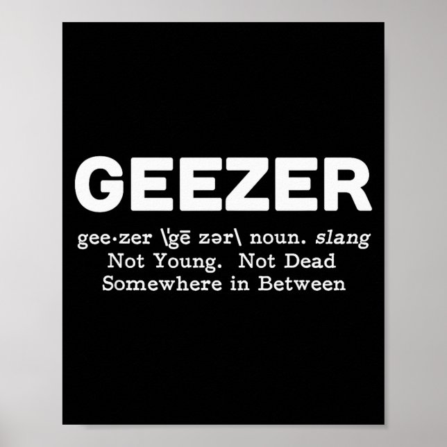 Opa Definition - Lustiges Alter  Poster (Vorne)