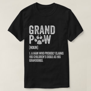 Opa-Definition Lustiges Hunde-Liebhaber-Design T-Shirt