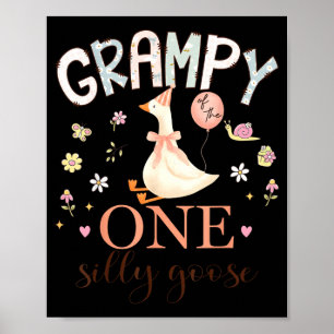 Opa der einen dummen Gans zum 1. Geburtstag Poster
