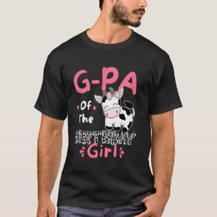 Opa der Geburtstags-Bauernhof-Kuh-Familie-Matching T-Shirt
