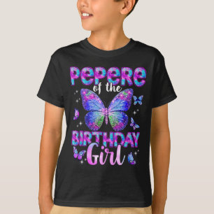 Opa der Geburtstags-Schmetterlingsfamilie T-Shirt
