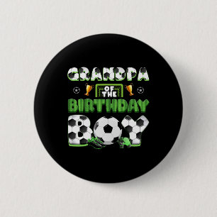 Opa der Geburtstags-Soccergruppe Familie Ma Button