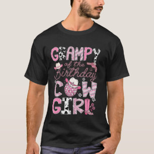 Opa der Geburtstagscowgirl Pink Rodeo Disco T-Shirt