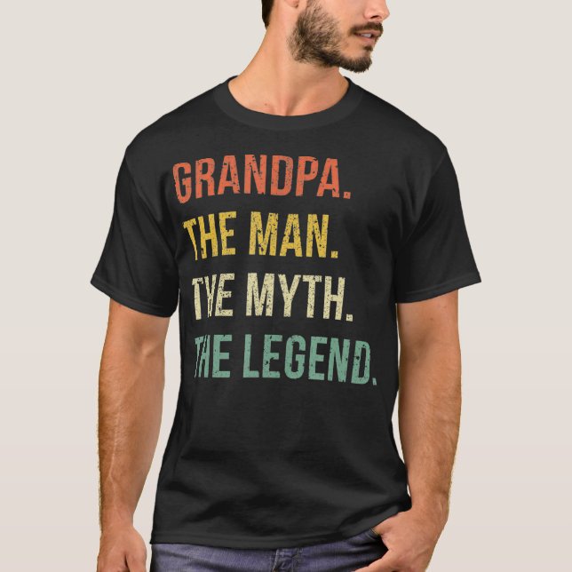 Opa Der Mann der Mythos Der Legende T für T-Shirt (Vorderseite)