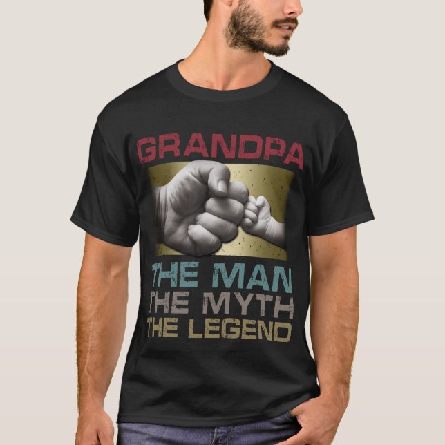 Opa der Mann der Mythos der Legende T-Shirt (Vorderseite)