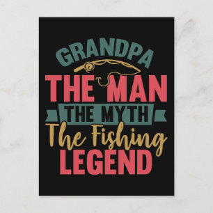 Opa - Der Mann, Der Mythos, Die Fischlegende Postkarte