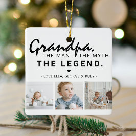 Opa. Der Mann. Der Mythos. Die Legende. 3 Foto Keramikornament