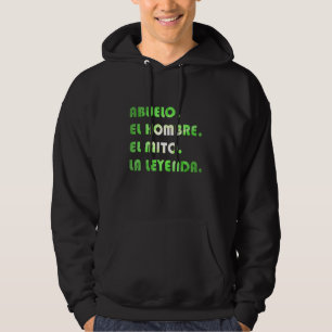 Opa Der Mann Der Mythos Die Legende Auf Spanisch Hoodie